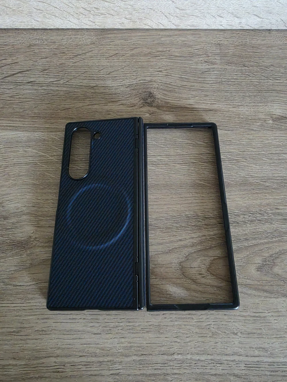 Samsung Z Fold 6 Magnetic Ring Phone Case in Black Blue Navy